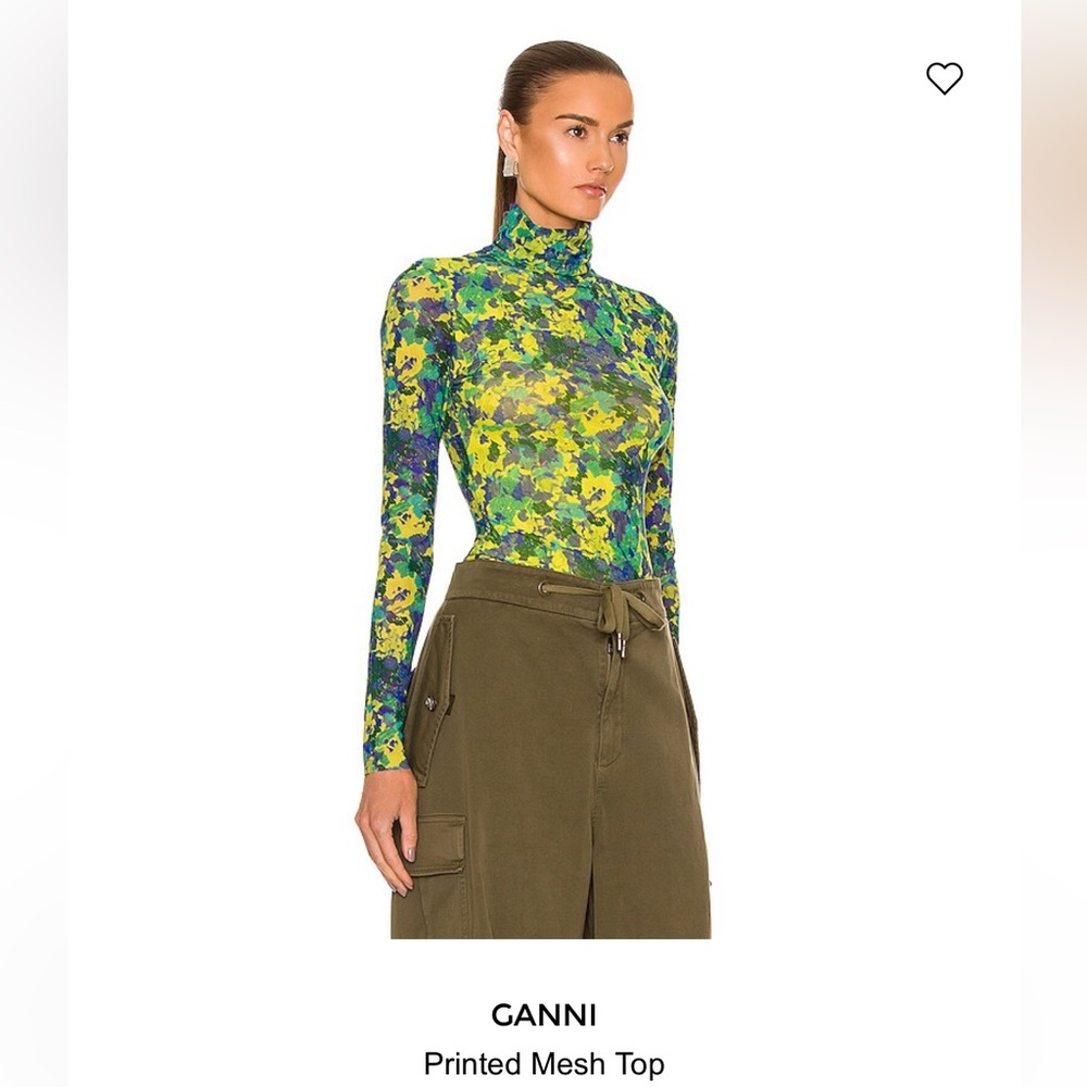 GANNI Mesh Top